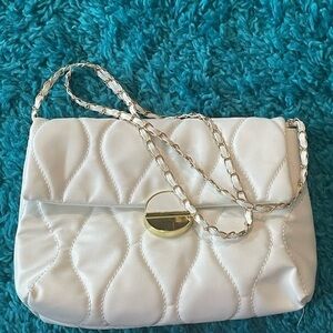 SHEIN convertible bag White quilted crossbody bag